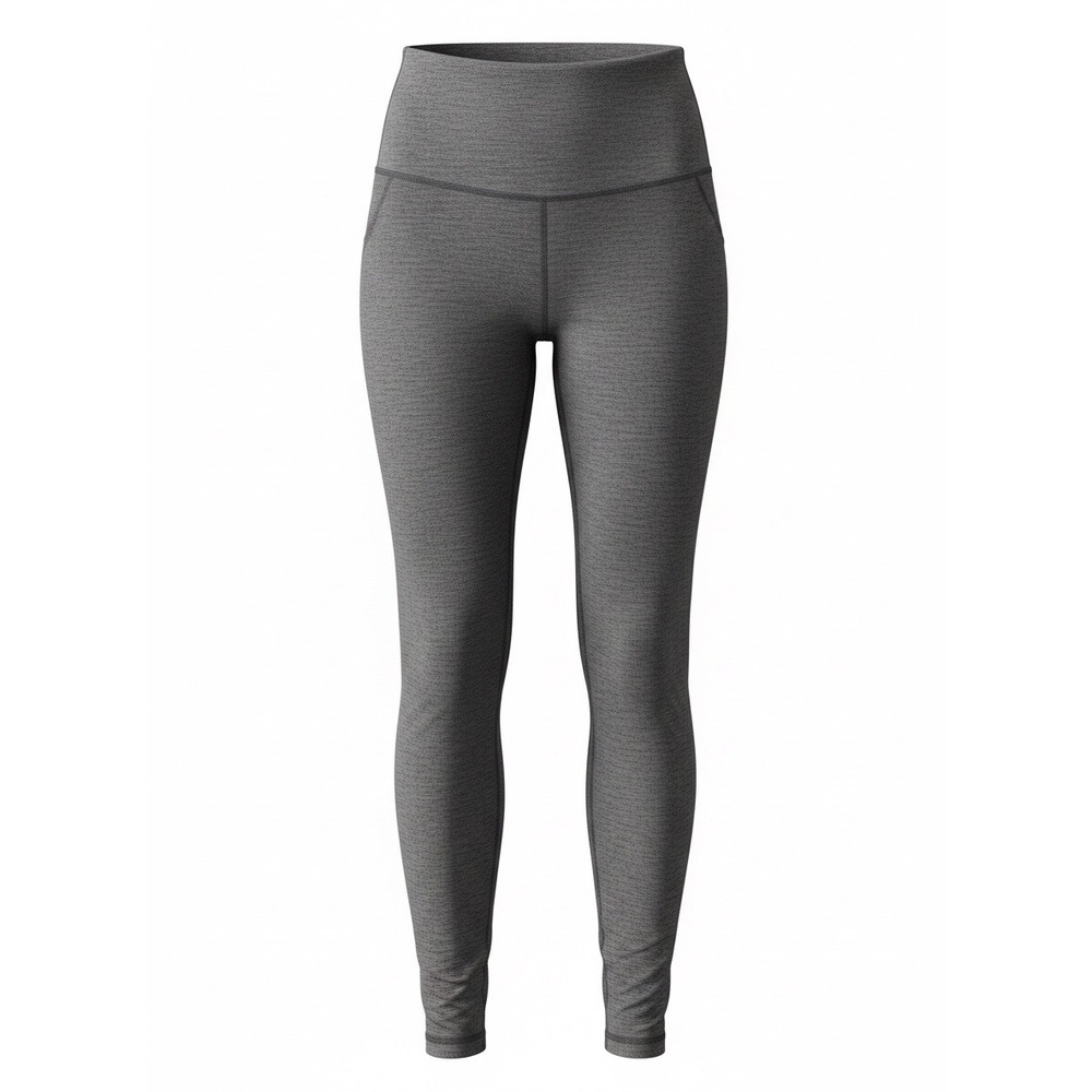Lululemon Align Pant II 25" Mini Heathered Herringbone Black White Leggings Sz 2